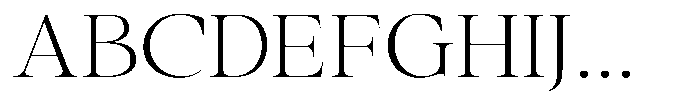 Stagger Thin Expanded Font UPPERCASE