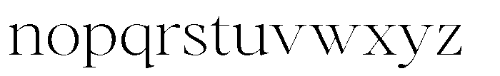 Stagger Thin Expanded Font LOWERCASE