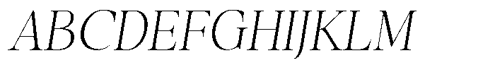 Stagger Thin Italic Font UPPERCASE