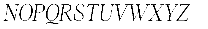Stagger Thin Italic Font UPPERCASE