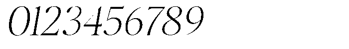 Stagger Thin Sem Exp Italic Font OTHER CHARS