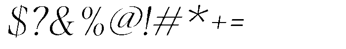 Stagger Thin Sem Exp Italic Font OTHER CHARS