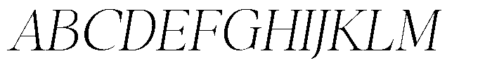 Stagger Thin Sem Exp Italic Font UPPERCASE