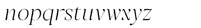 Stagger Thin Sem Exp Italic Font LOWERCASE