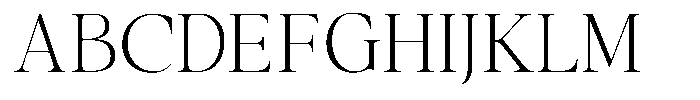 Stagger Thin Font UPPERCASE