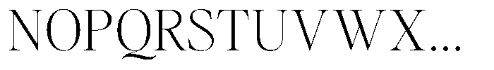 Stagger Thin Font UPPERCASE