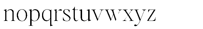 Stagger Thin Font LOWERCASE