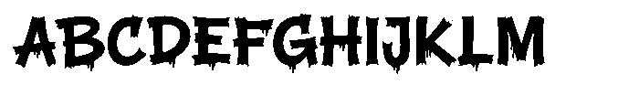 Stain Street Font UPPERCASE