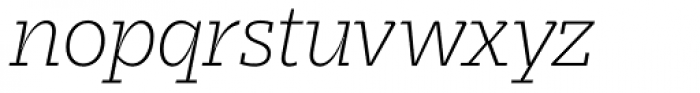 Stajn Pro ExtraLight Italic Font LOWERCASE