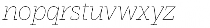 Stajn Pro Thin Italic Font LOWERCASE