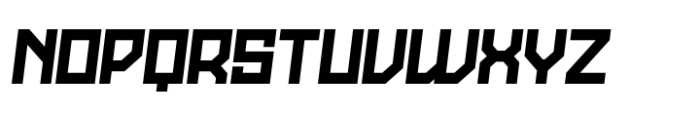 Stallman Bold 125 Oblique Font LOWERCASE