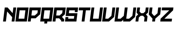 Stallman Bold 150 Oblique Font UPPERCASE