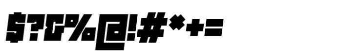 Stallman Heavy 50 Oblique Font OTHER CHARS
