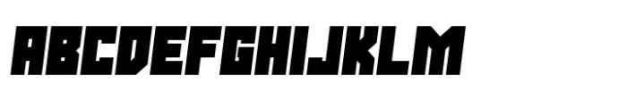 Stallman Heavy 50 Oblique Font UPPERCASE