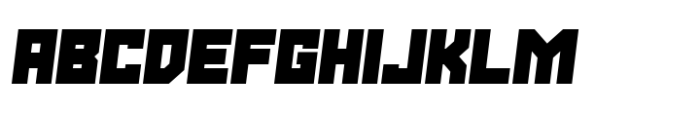 Stallman Heavy 75 Oblique Font UPPERCASE