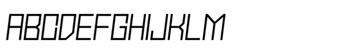 Stallman Light 150 Oblique Font UPPERCASE