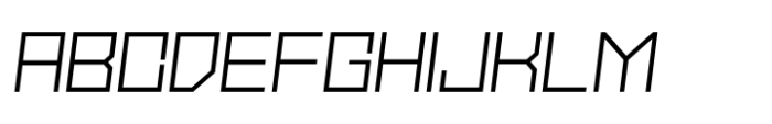 Stallman Light 200 Oblique Font UPPERCASE