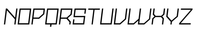 Stallman Light 200 Oblique Font LOWERCASE