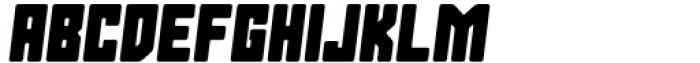 Stallman Round Black 50 Oblique Font UPPERCASE