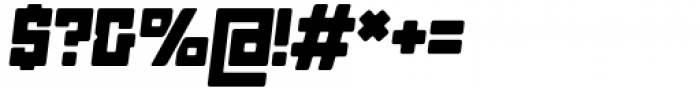 Stallman Round Black 75 Oblique Font OTHER CHARS