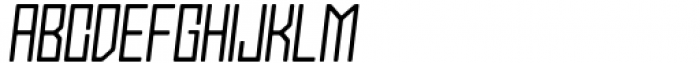 Stallman Round Light 100 Oblique Font LOWERCASE