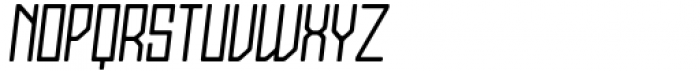 Stallman Round Light 100 Oblique Font LOWERCASE