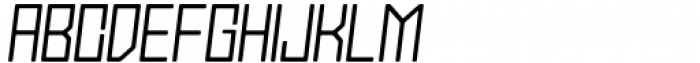 Stallman Round Light 125 Oblique Font UPPERCASE