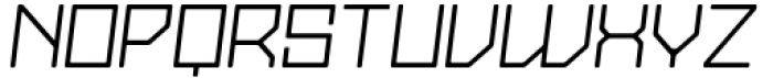 Stallman Round Light 200 Oblique Font LOWERCASE