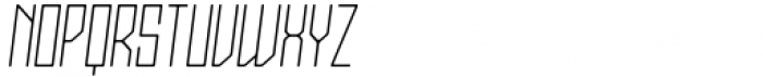 Stallman Round Thin 100 Oblique Font LOWERCASE