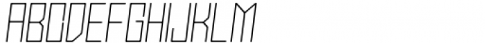 Stallman Round Thin 125 Oblique Font UPPERCASE