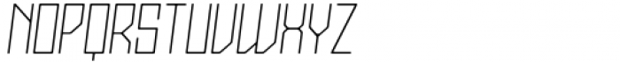 Stallman Round Thin 125 Oblique Font UPPERCASE