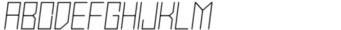 Stallman Round Thin 150 Oblique Font UPPERCASE