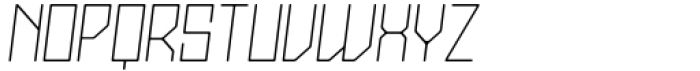 Stallman Round Thin 150 Oblique Font LOWERCASE