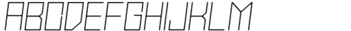 Stallman Round Thin 175 Oblique Font UPPERCASE