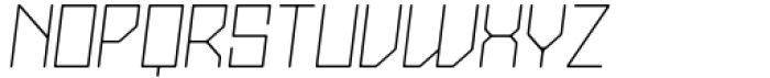Stallman Round Thin 175 Oblique Font LOWERCASE