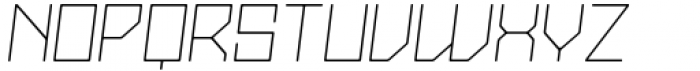 Stallman Round Thin 200 Oblique Font UPPERCASE