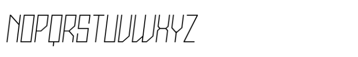 Stallman Thin 125 Oblique Font UPPERCASE