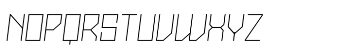 Stallman Thin 175 Oblique Font LOWERCASE