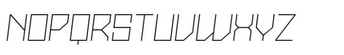 Stallman Thin 200 Oblique Font UPPERCASE