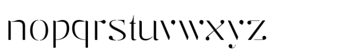 Stancilo Thin Font LOWERCASE