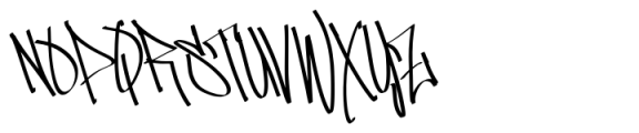 Standerik Graffiti Regular Font UPPERCASE