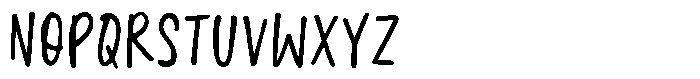 Standing Stars Sans Font LOWERCASE