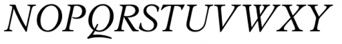Stanhope RR Light Italic Font UPPERCASE