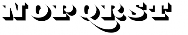 Stanzer Shadow Font LOWERCASE