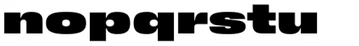 Stapel Expanded Black Font LOWERCASE