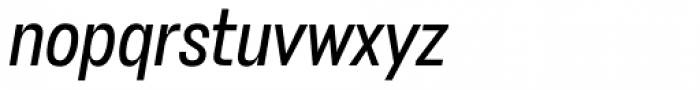 Stapel Narrow Italic Font LOWERCASE