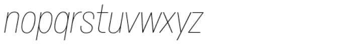 Stapel Narrow Thin Italic Font LOWERCASE