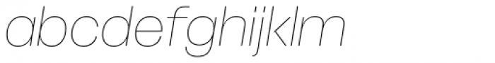 Stapel Thin Italic Font LOWERCASE