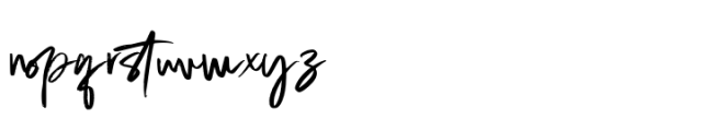 Staqila Signature Font LOWERCASE