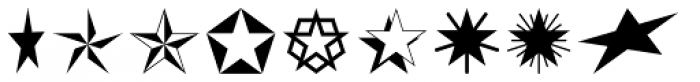 Star Assortment Font LOWERCASE